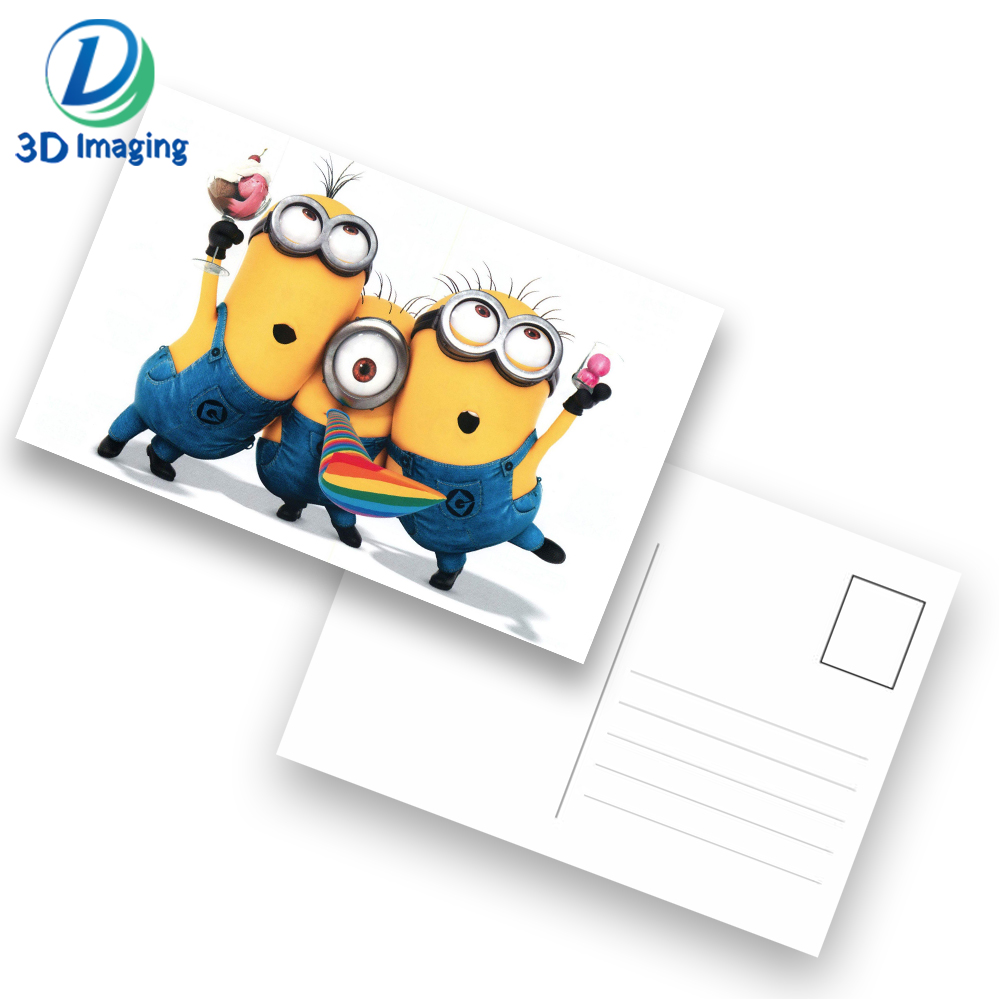 Customized Cartoon 3D lenticular Cards lenticular postcard