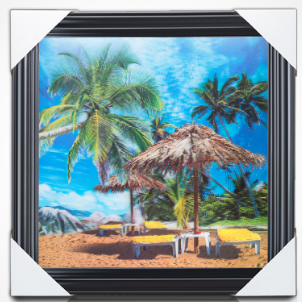 Landscape picture with frame 3D lenticular poster big size custom