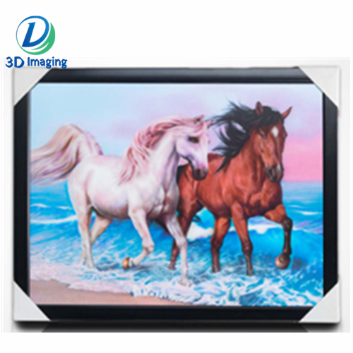 3d lenticular picture with ps frame 3d horse image