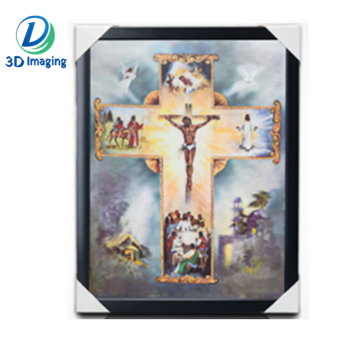 3D Picture Lenticular Printing Poster with frame Jesus Picture for Christian
