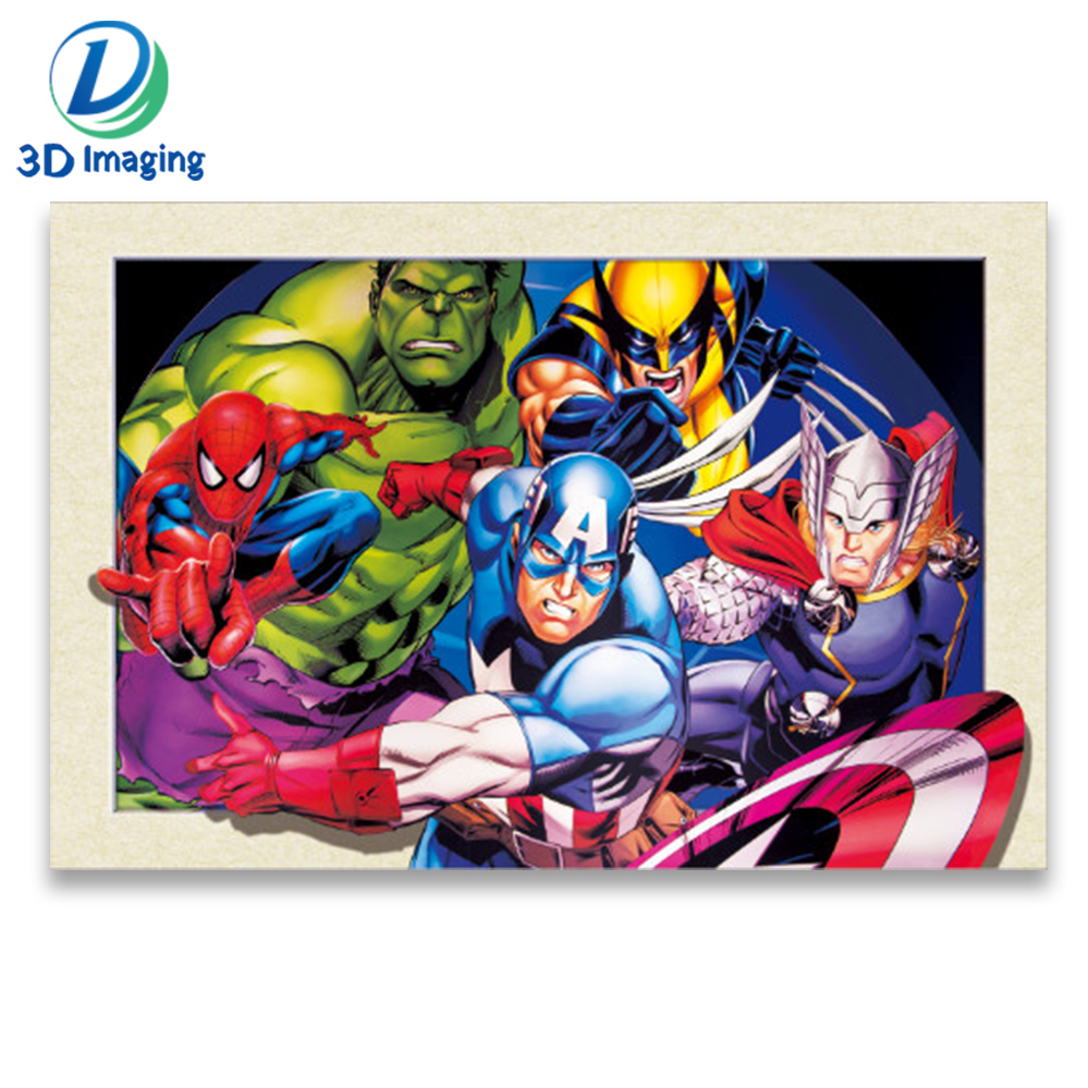 big size anime poster with 3d effect lenticular picture