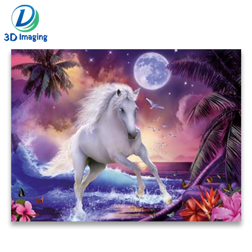 Custom lenticular 3d Chinese horse picture