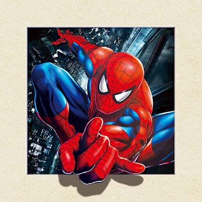 lenticular 3D Spiderman poster wall decoration custom anime movie poster with 5D effect