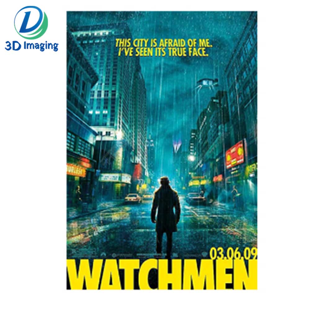 3d effect poster lenticular advertising customize 3d poster with movie images