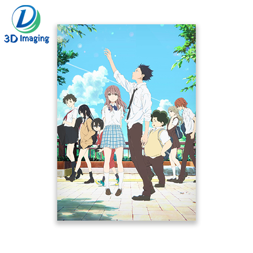 High Quality 3D Lenticular Anime Card with Custom Photo