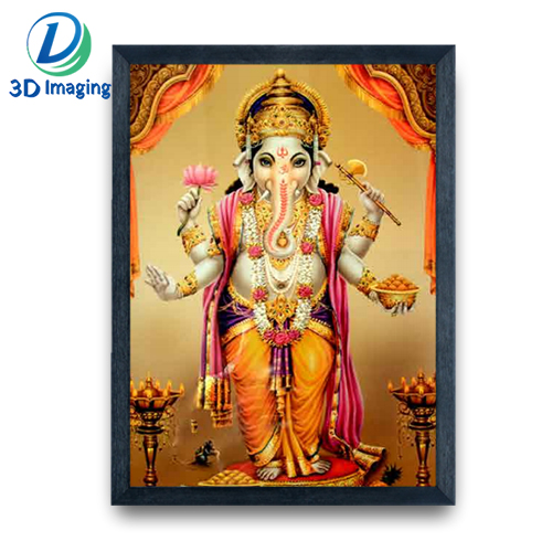 Lenticular 3d Indian god poster with ps frame