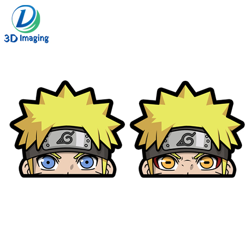Naruto Cartoon Anime Lenticular Sticker 3D Effect Sticker Lenticular Comics sticker