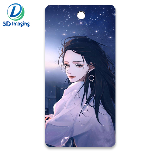 Custom lenticular bookmark 3D anime bookmark with tassels